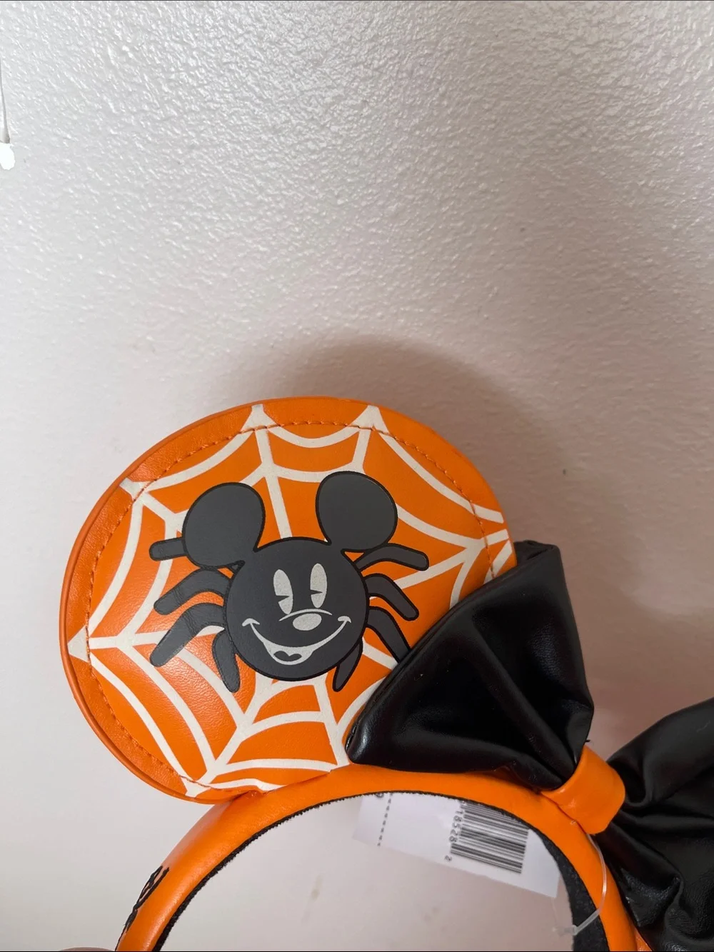 New Disney Halloween Spider Mickey & Minnie Ear Headband